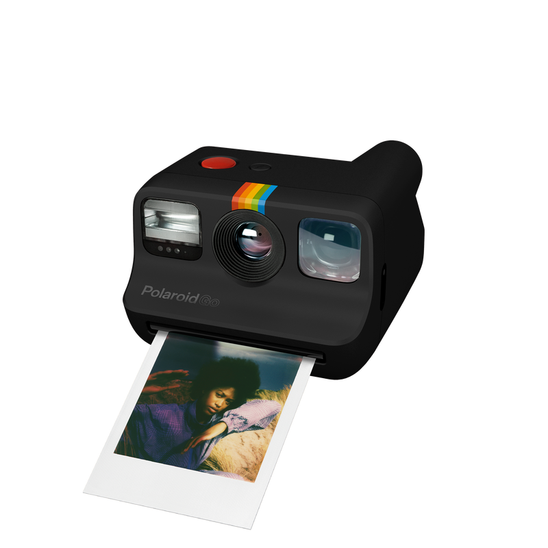 Polaroid GO Black Starter Kit with Color Film + Go Camera Case Black + Go Adjustable Camera Strap
