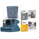 Polaroid Now+ i‑Type Instant Camera Starter Kit (Polaroid Now+ & i-Type Colour Film + i-Type B&W Film + Blue Grey Camera Bag)