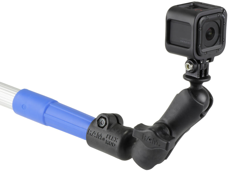 RAM® Tele-Mount™ Pole Adapter Mount with Action Camera Adapter