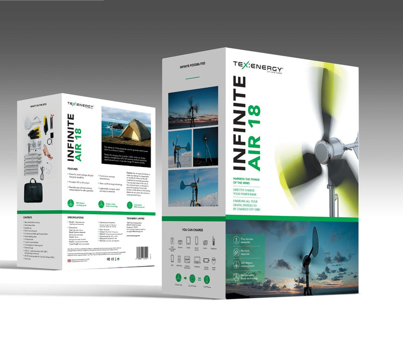 Texenergy Inifnite Air 18 Portable Wind Turbine