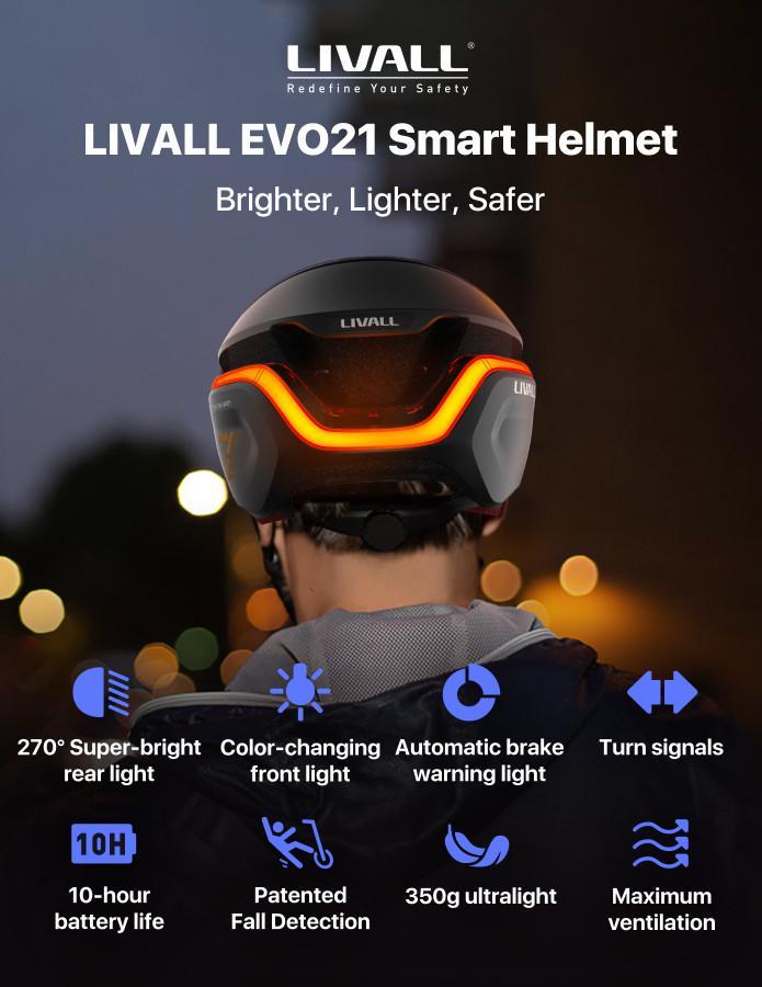 LIVALL EVO21, Smart Cycling Helmet Ultraviolet